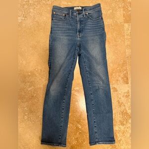 Madewell Women's Straight Leg Blue Jeans